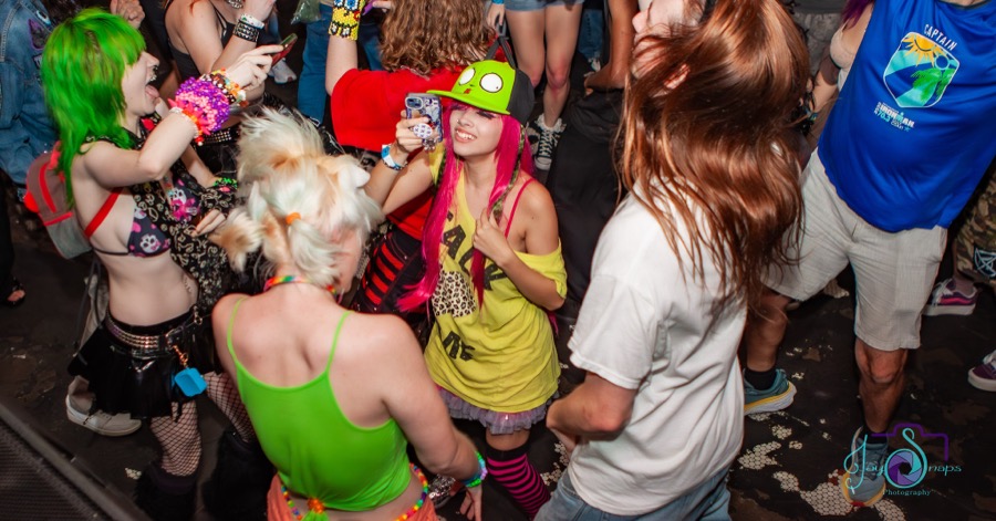 Dance floor moment at a Chronically Online party