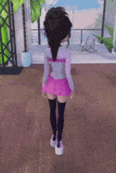 Dress to Impress pink runway look